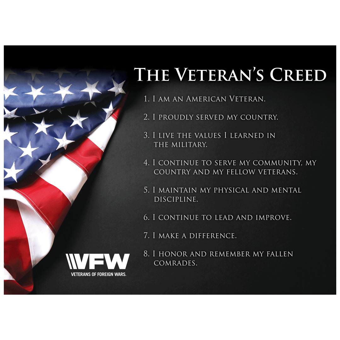 Image result for veterans creed